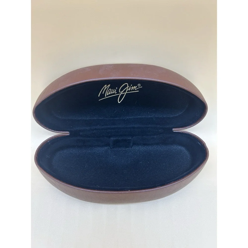 Maui Jim Sunglasses Case Brown Hard Shell Clamshell‎ Protective